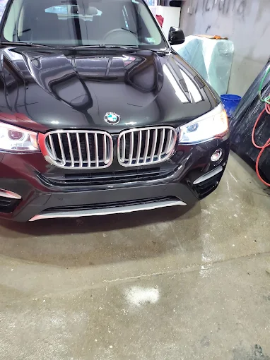 A fully restored and repaired car